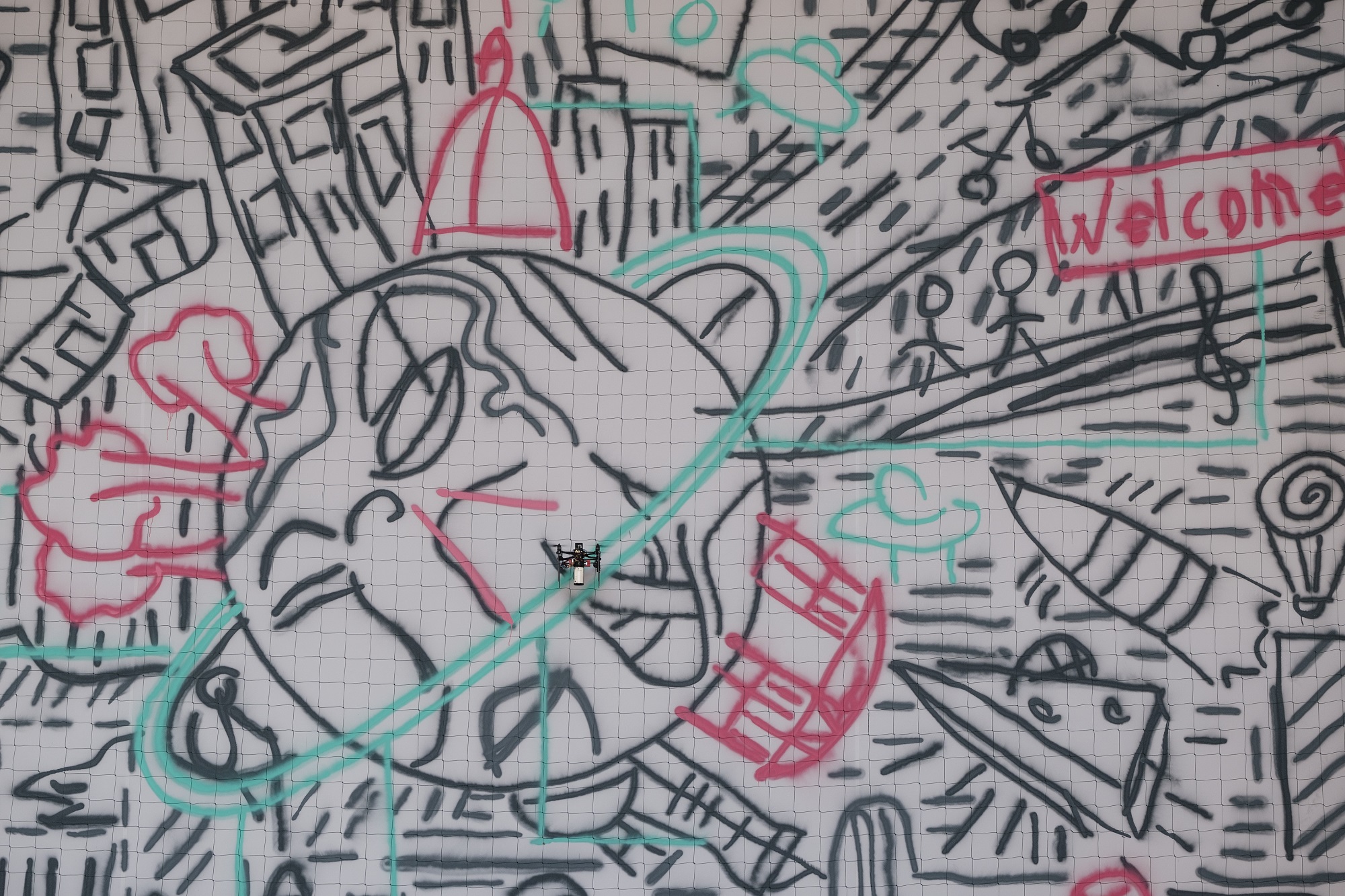 U.F.O. painting process.